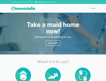 Tablet Screenshot of dynamicmaids.com